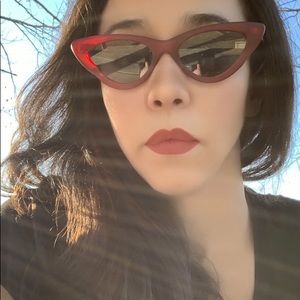 #lucky #retro #red #sunglasses #shades